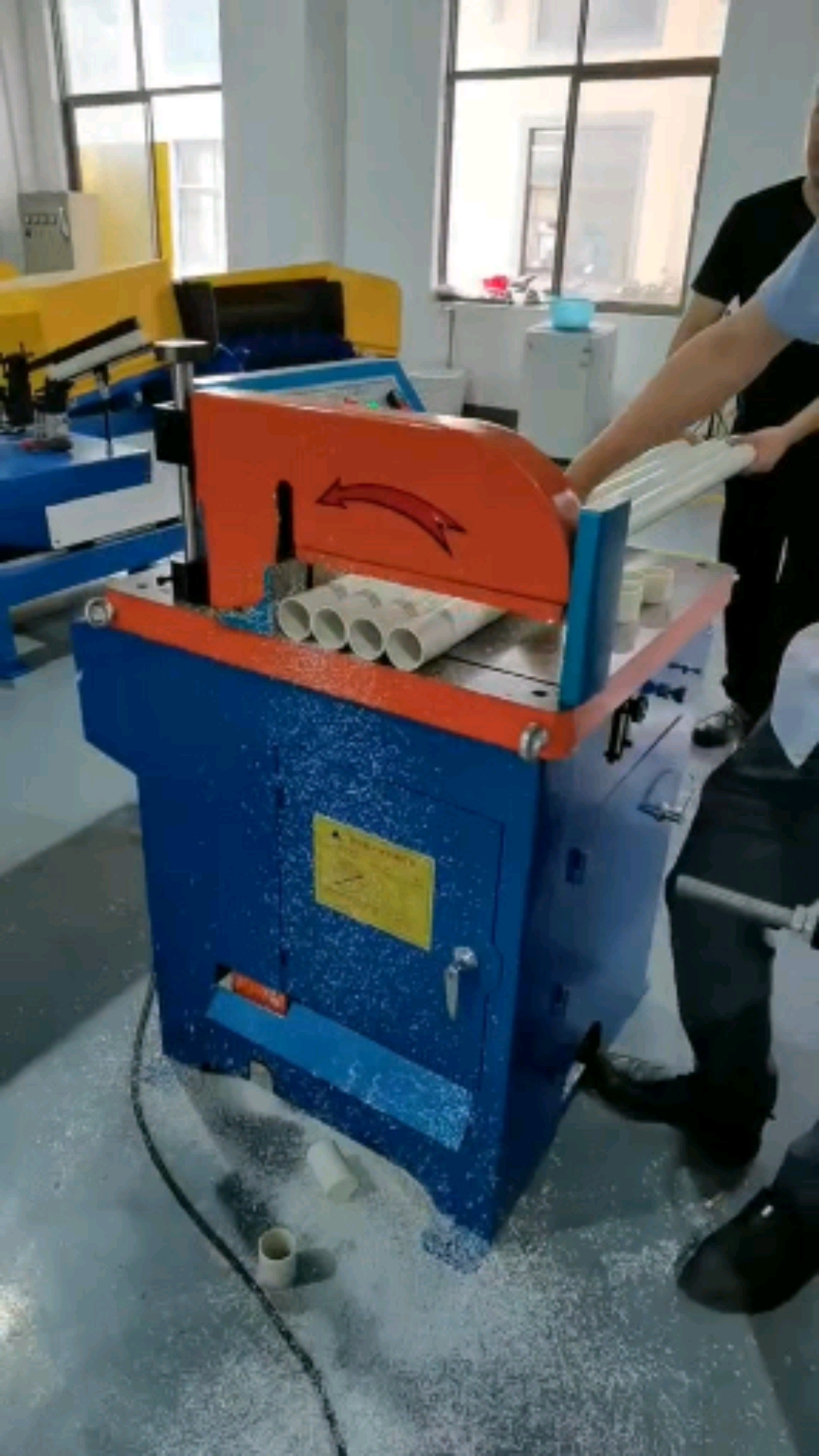 塑料管切管机视频铜铝型材切割机