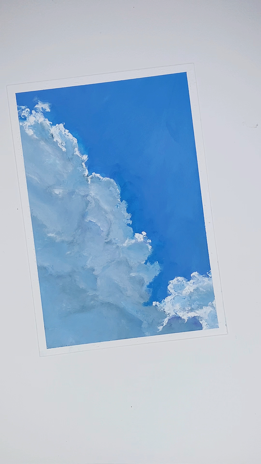 画画原来如此简单油画棒云朵教程