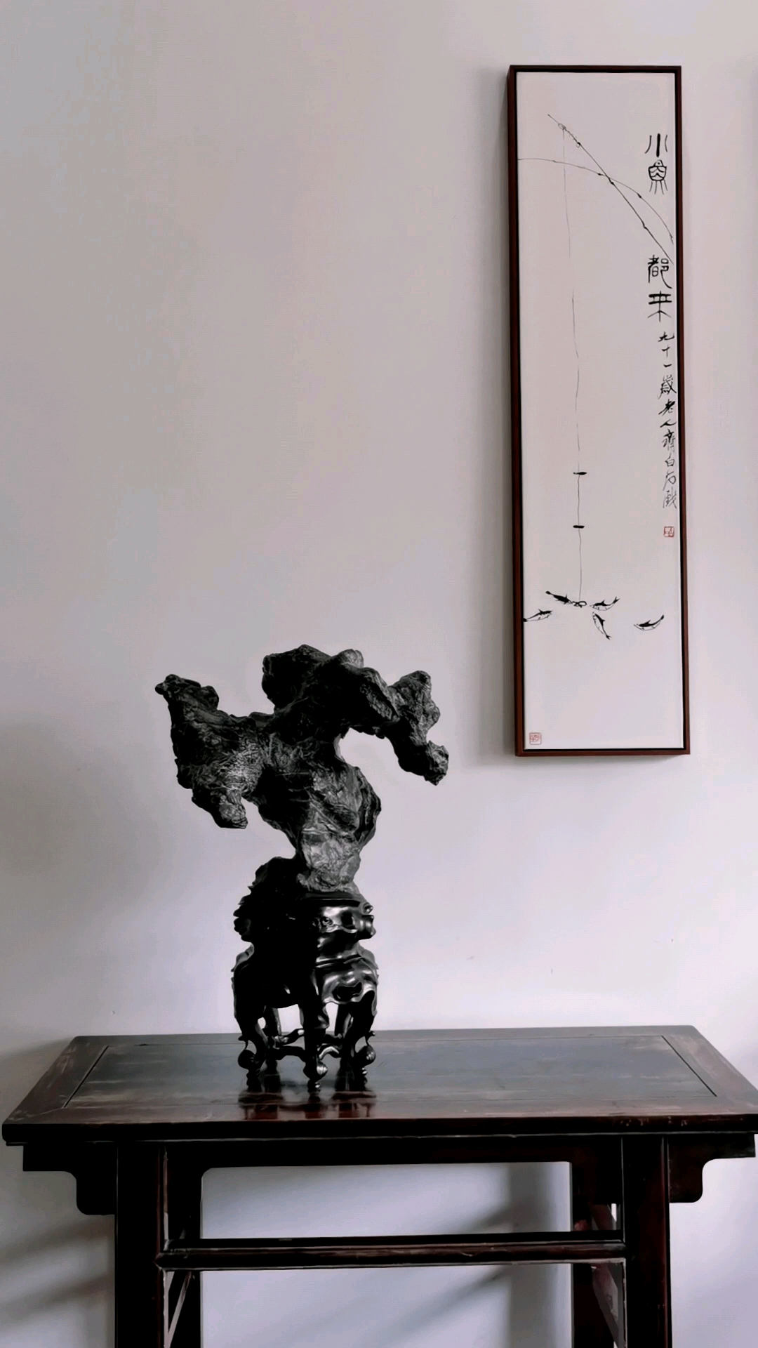 灵璧石#灵璧石精品,传统清供.在平凡的石头中,探寻人间美好