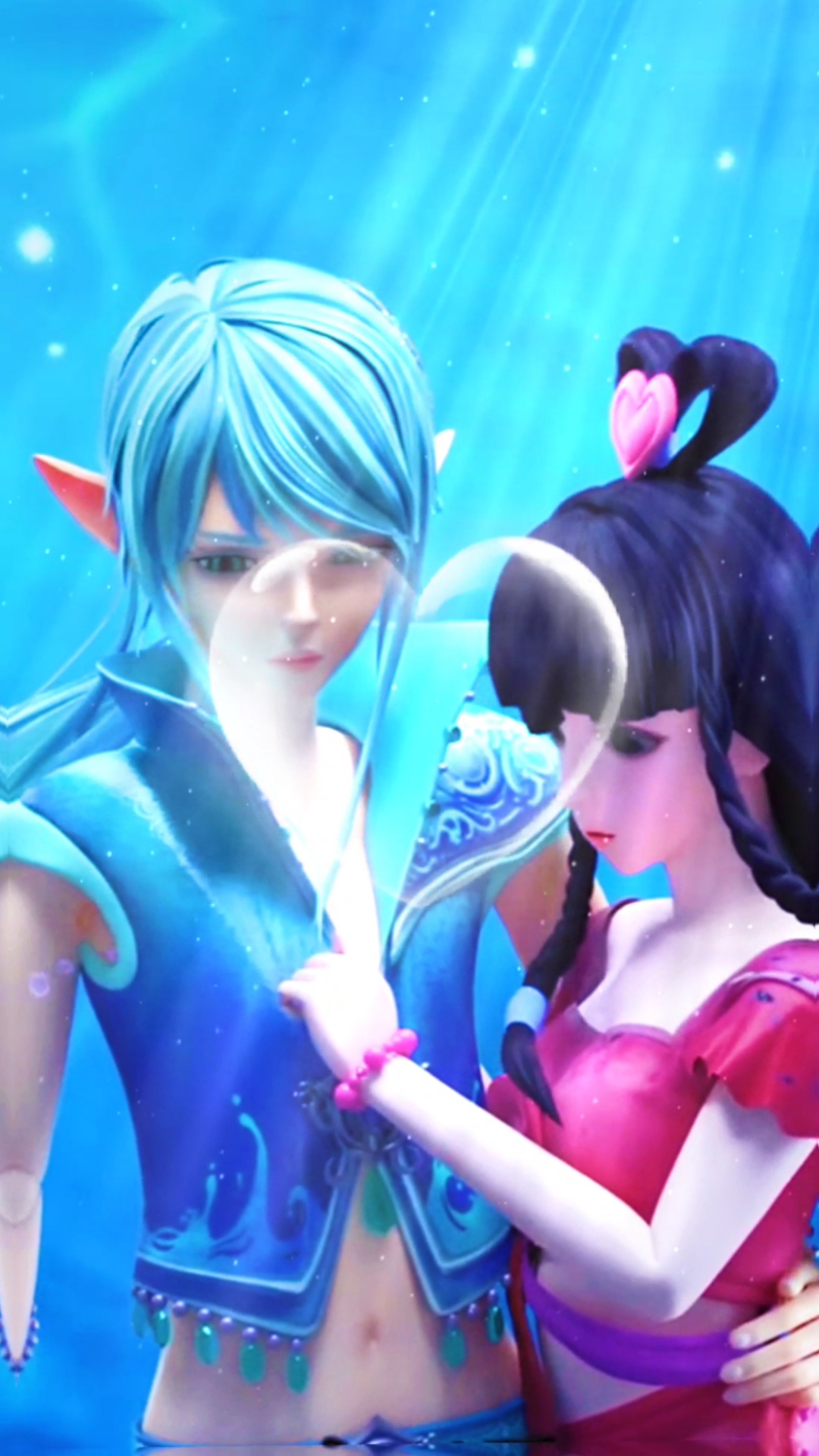 动漫#水王子和王默默结婚了!你会祝福她们吗