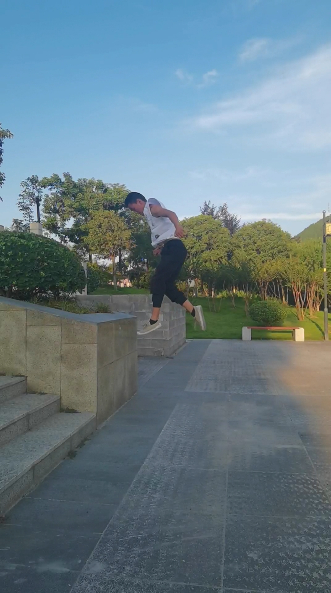 中华武术#轻功梯云纵练会了