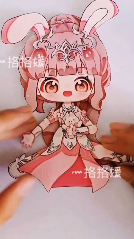 手工制作#自己做的可动纸片人小舞(欢迎投稿)希望大家能喜欢-度小视