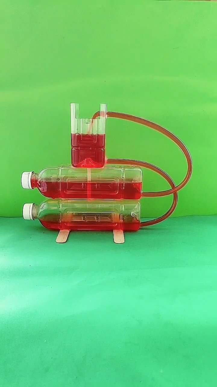 手工制作#做了个小喷泉