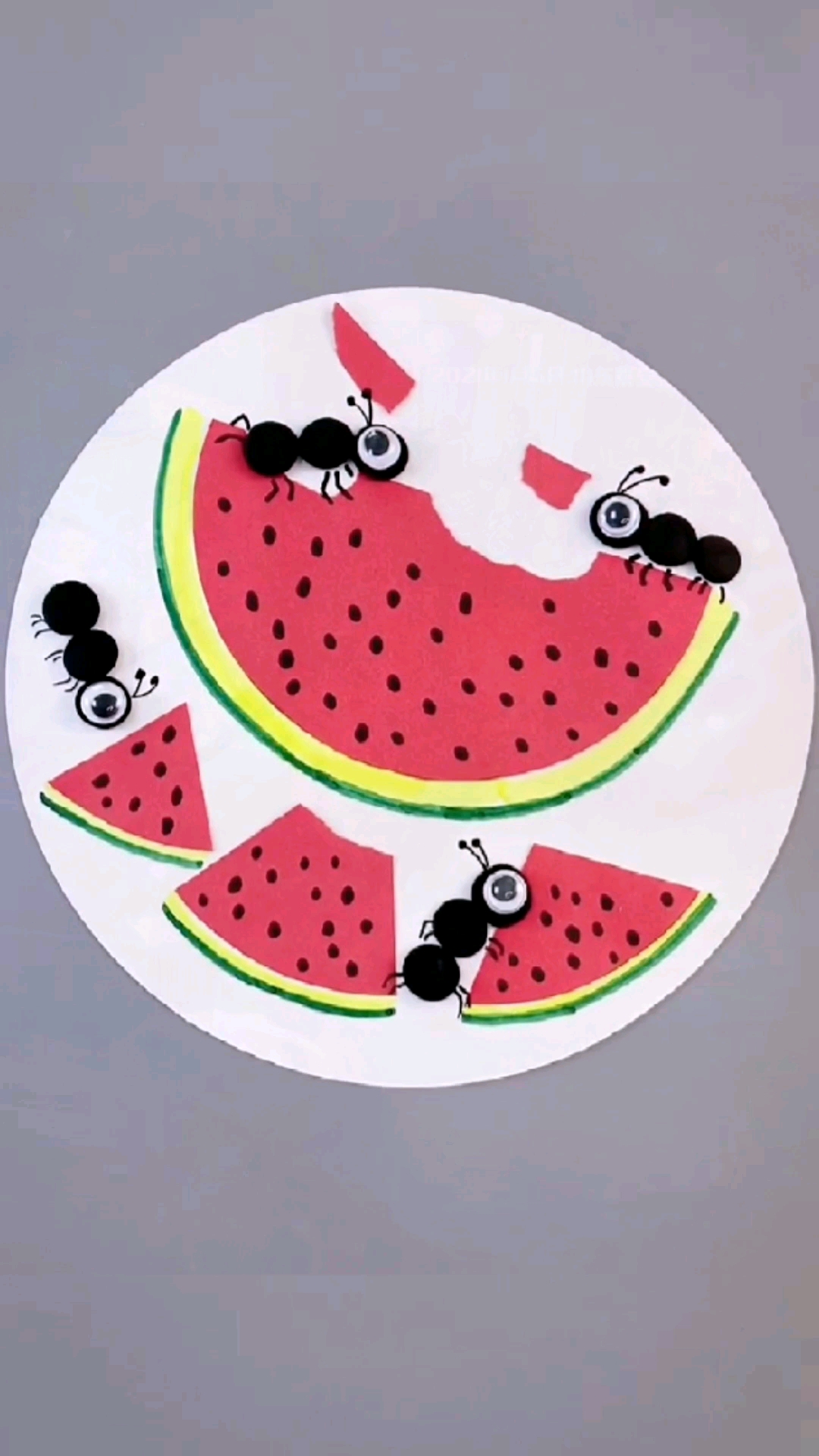 手工制作#简单漂亮的儿童手撕贴画,快带孩子一起来做吧