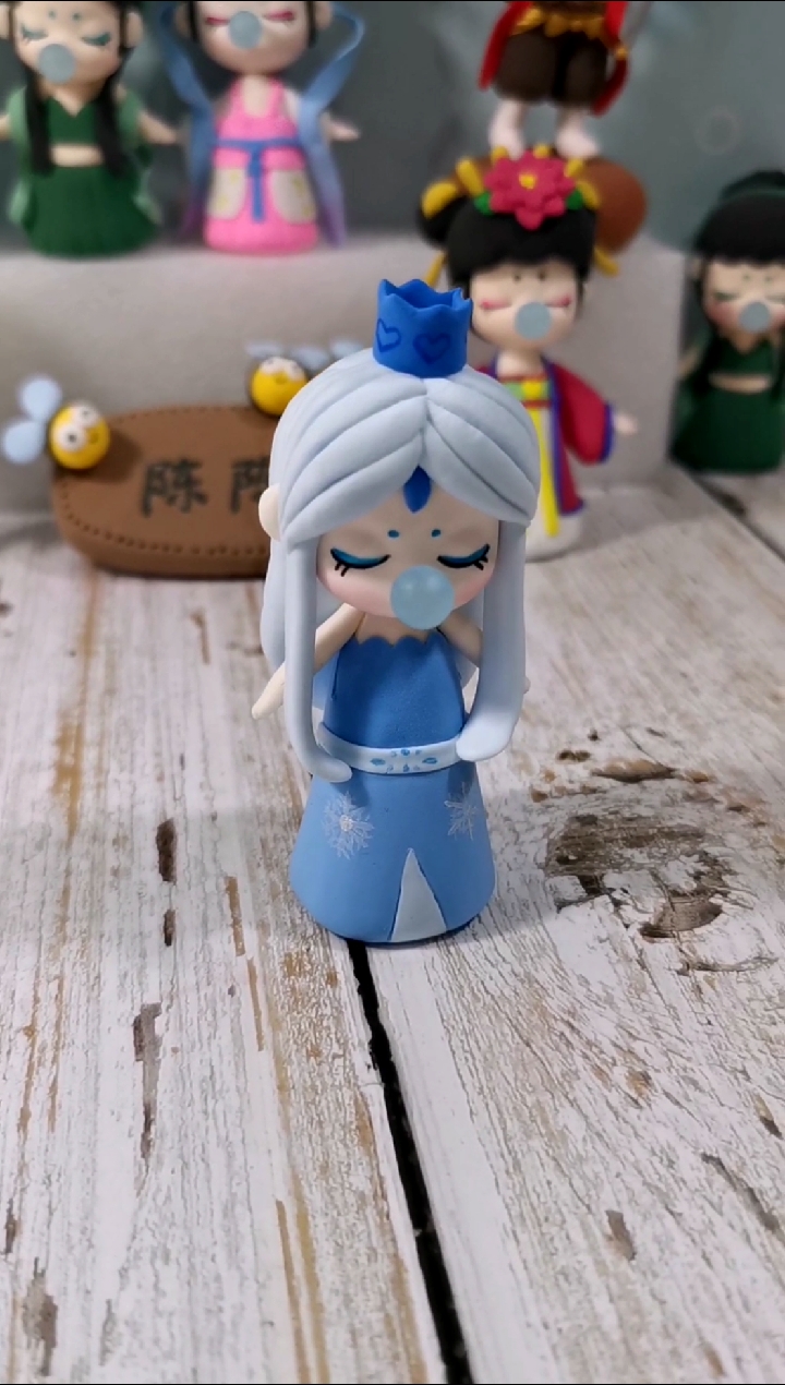 超轻粘土#冰公主粘土教程