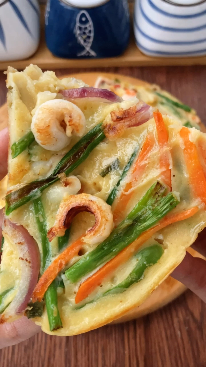 海鲜饼#第一次尝试韩式海鲜饼还挺好吃