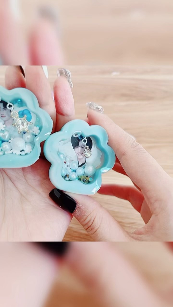 手工diy肖战王一博款流沙猫爪