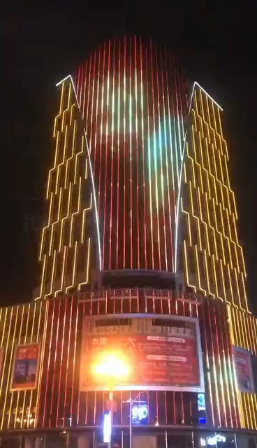 led线条灯led线条灯楼体亮化工程案例赏析