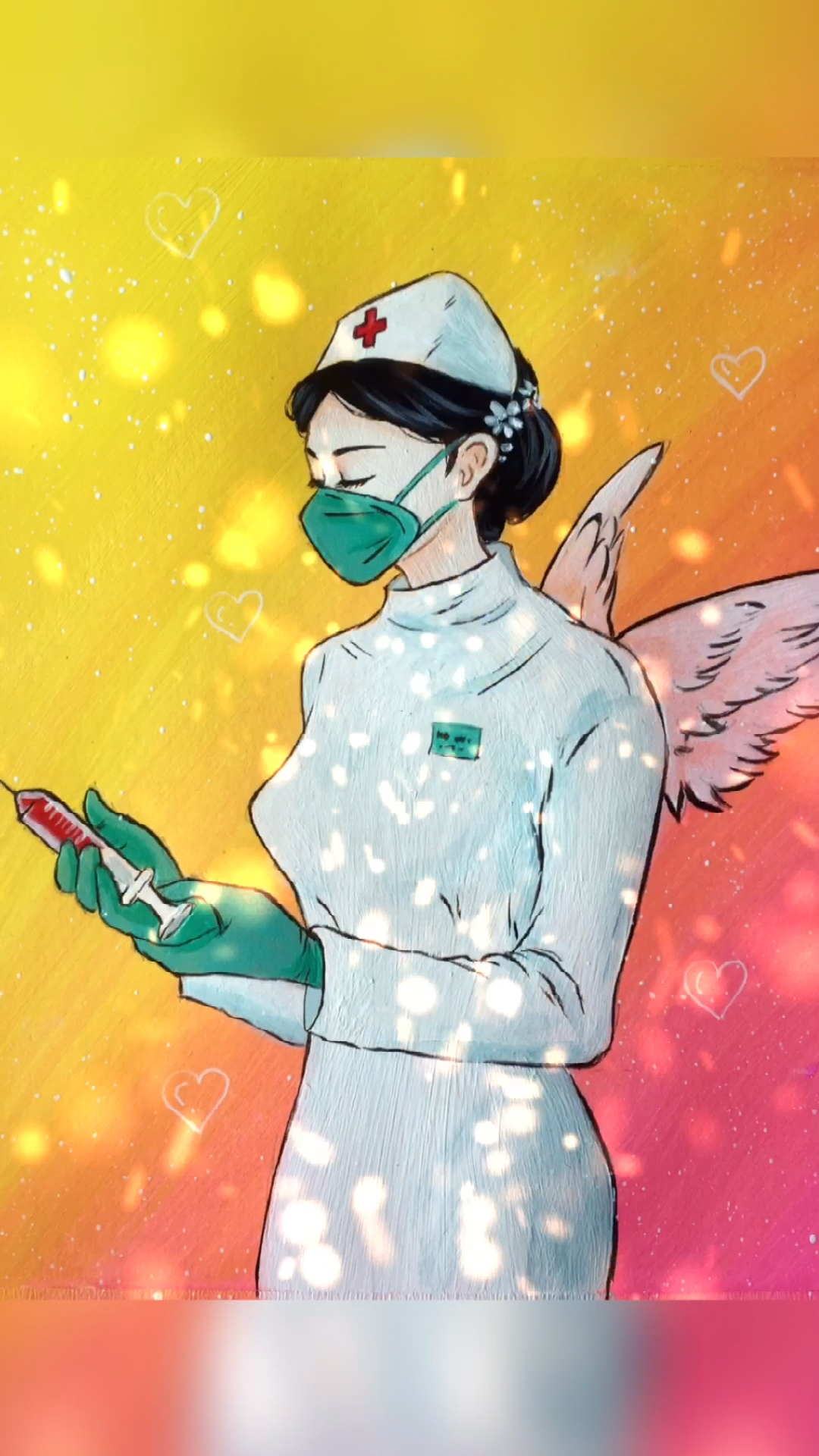 白衣天使致敬美丽的白衣天使