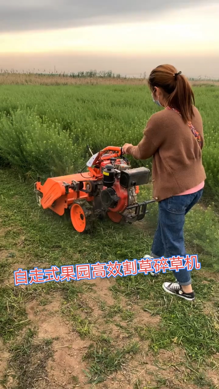 割草机#自走式果园高效割草碎草机机,割草机厂家割草机价格割草机