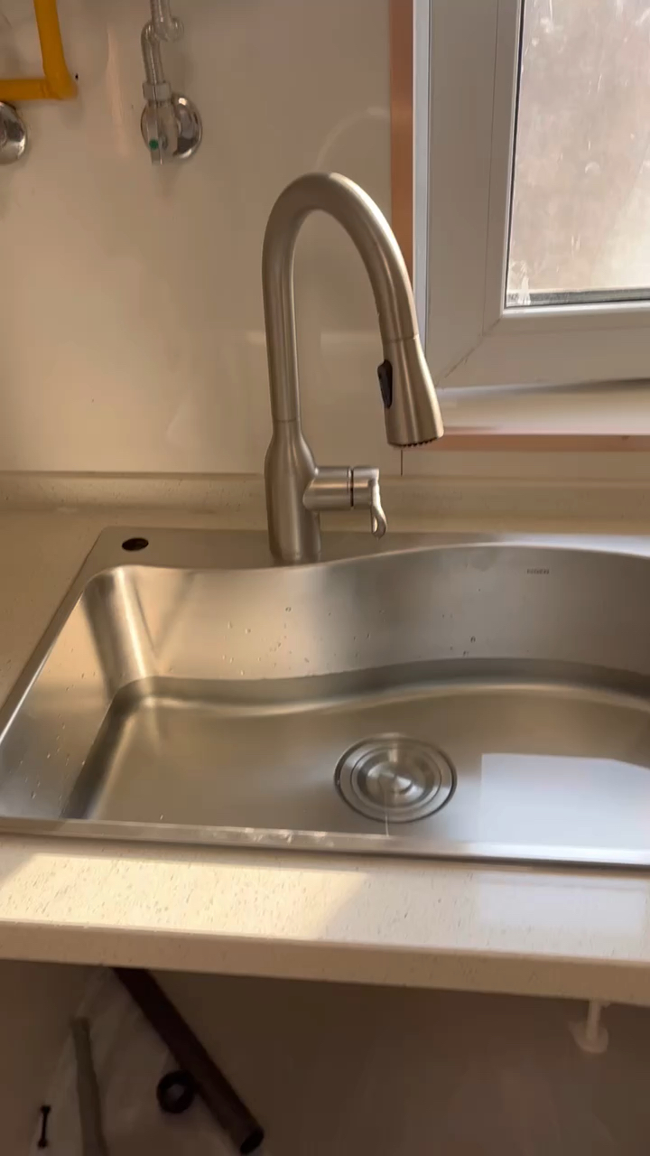 橱柜台面人造石石英石大理石燃气灶全新开孔岩板麻石不锈钢洗手盆水槽