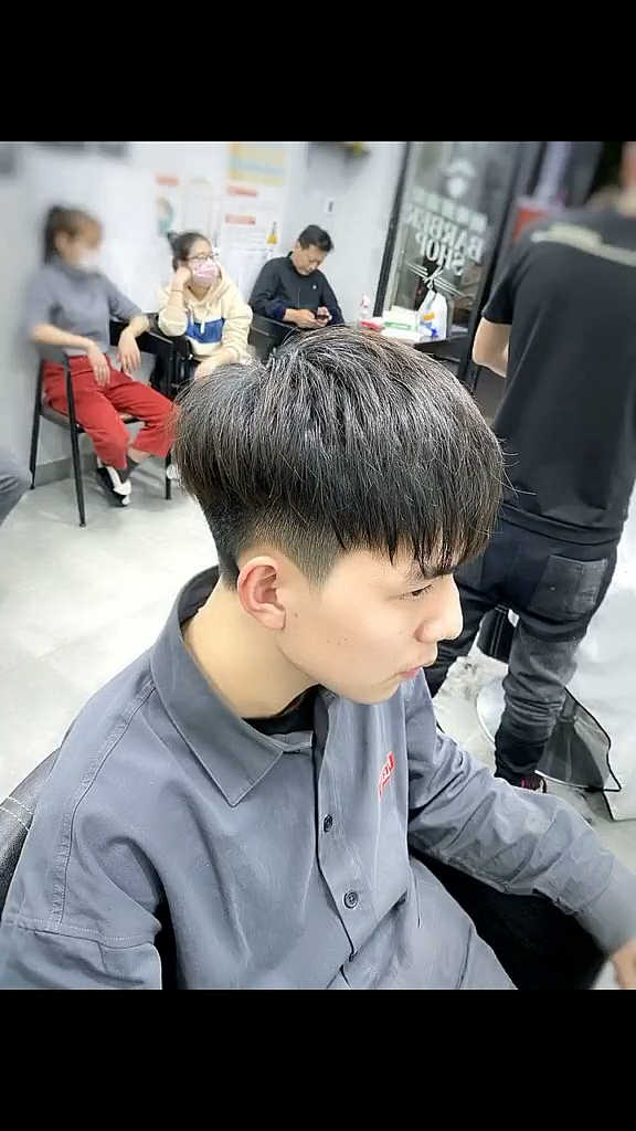 男士发型#碎发自然吹干