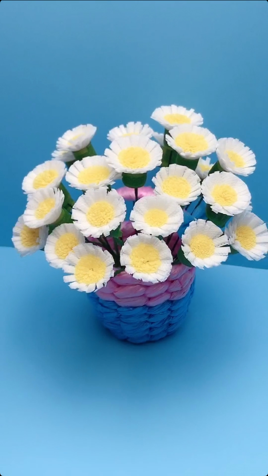 创意手工#火遍全网的小雏菊,原来这么简单,不会把我送给你