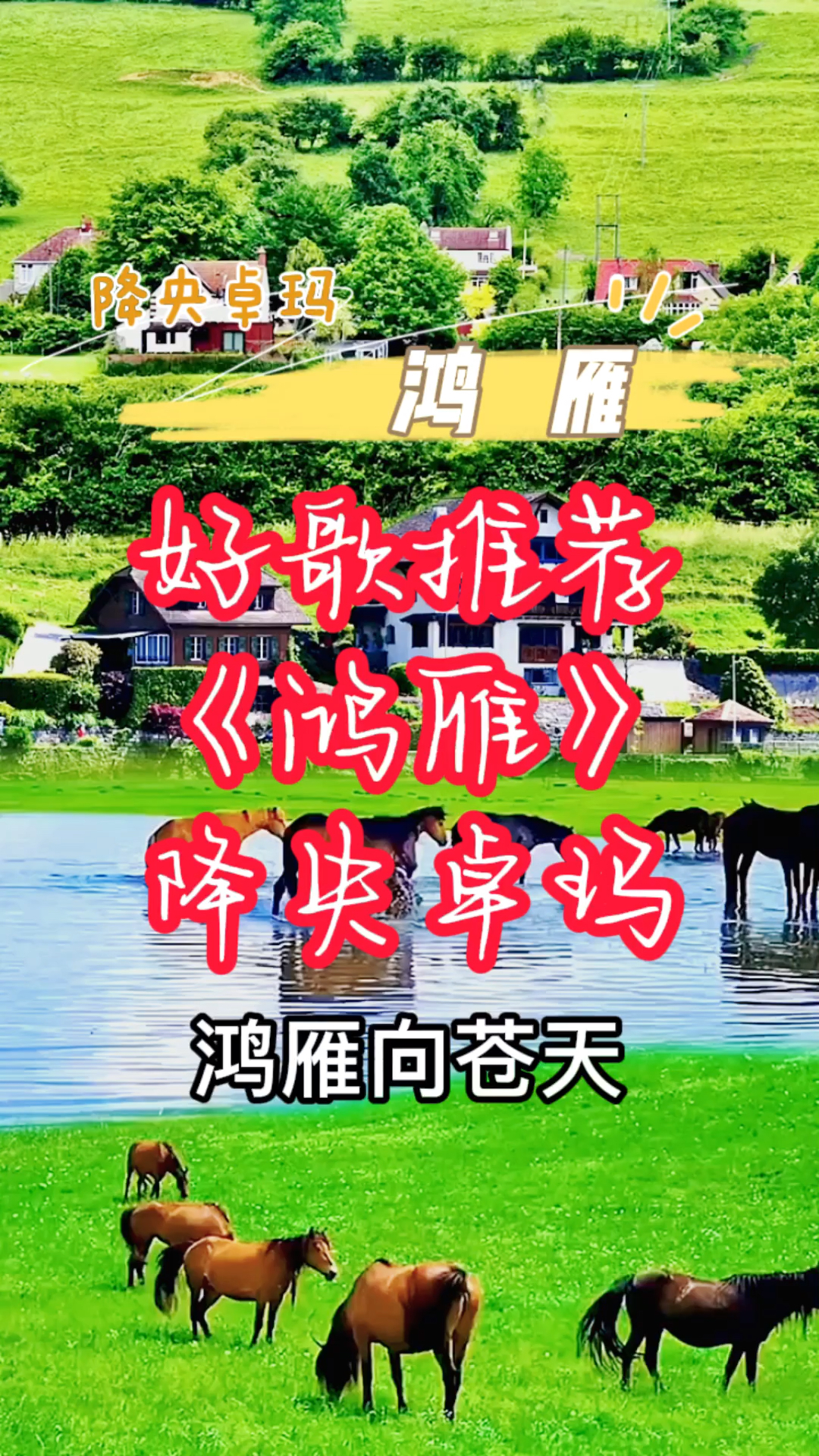 好聽的草原歌曲草原歌曲推薦降央卓瑪鴻雁曲調悠揚非常好聽