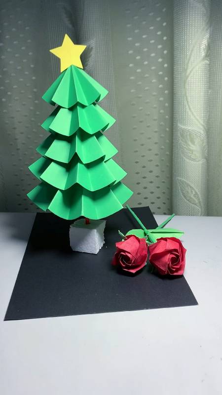 教你做简单好看的圣诞树手工,幼儿园创意手工