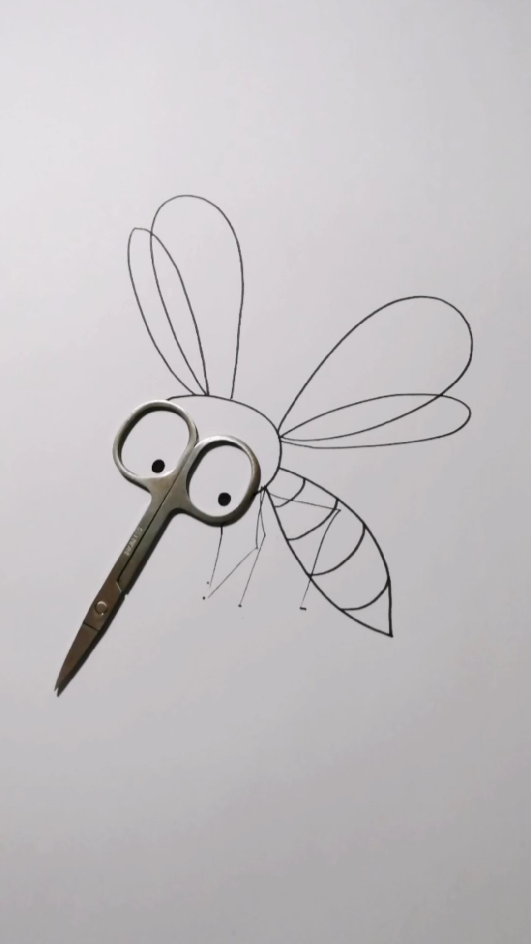 画画原来如此简单#剪刀还可以这样玩,你学废了迈?