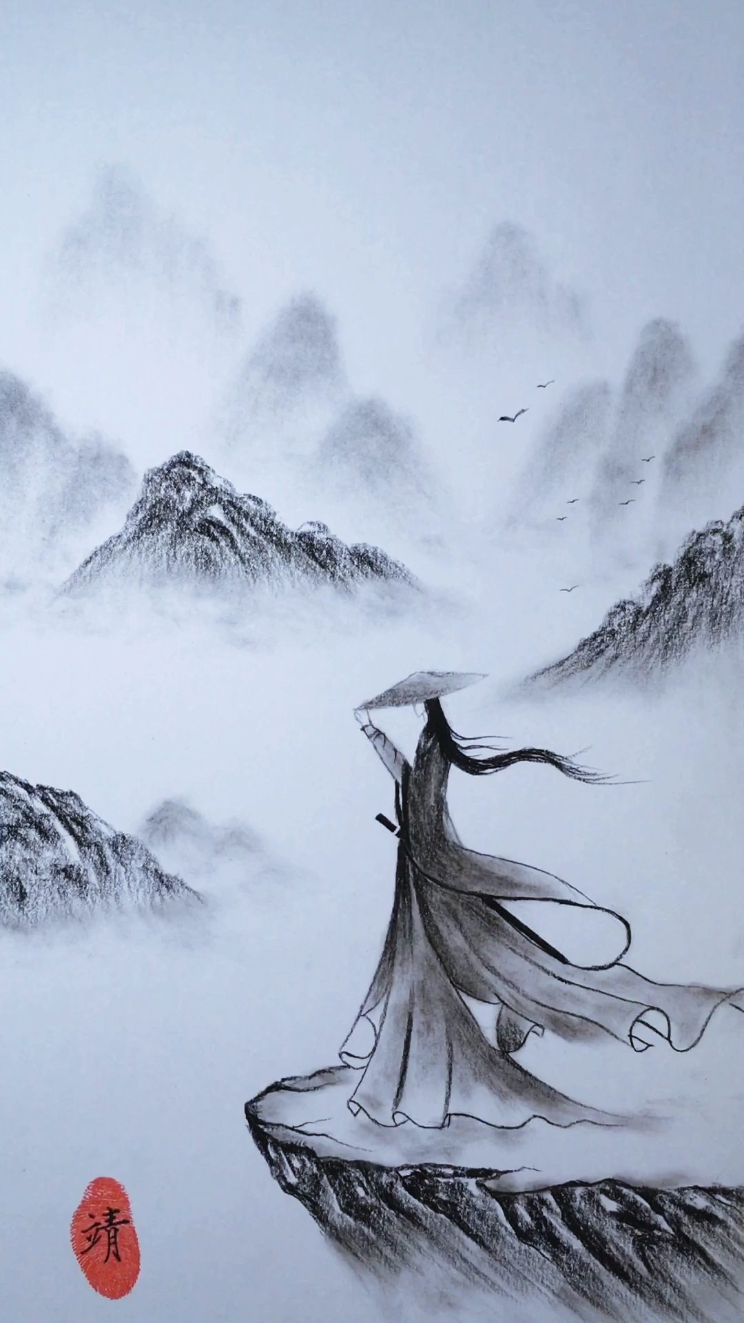 全民最牛手艺人#一支铅笔的古风江湖