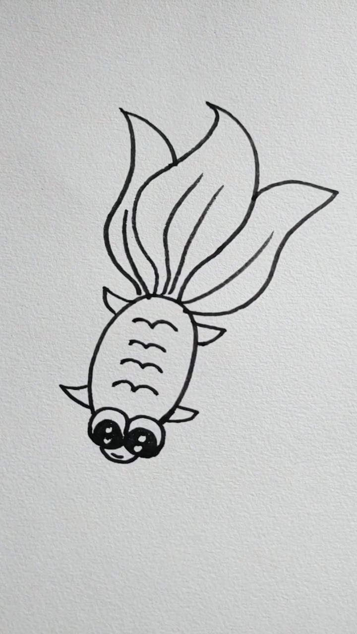 怎样画金鱼漂亮图片