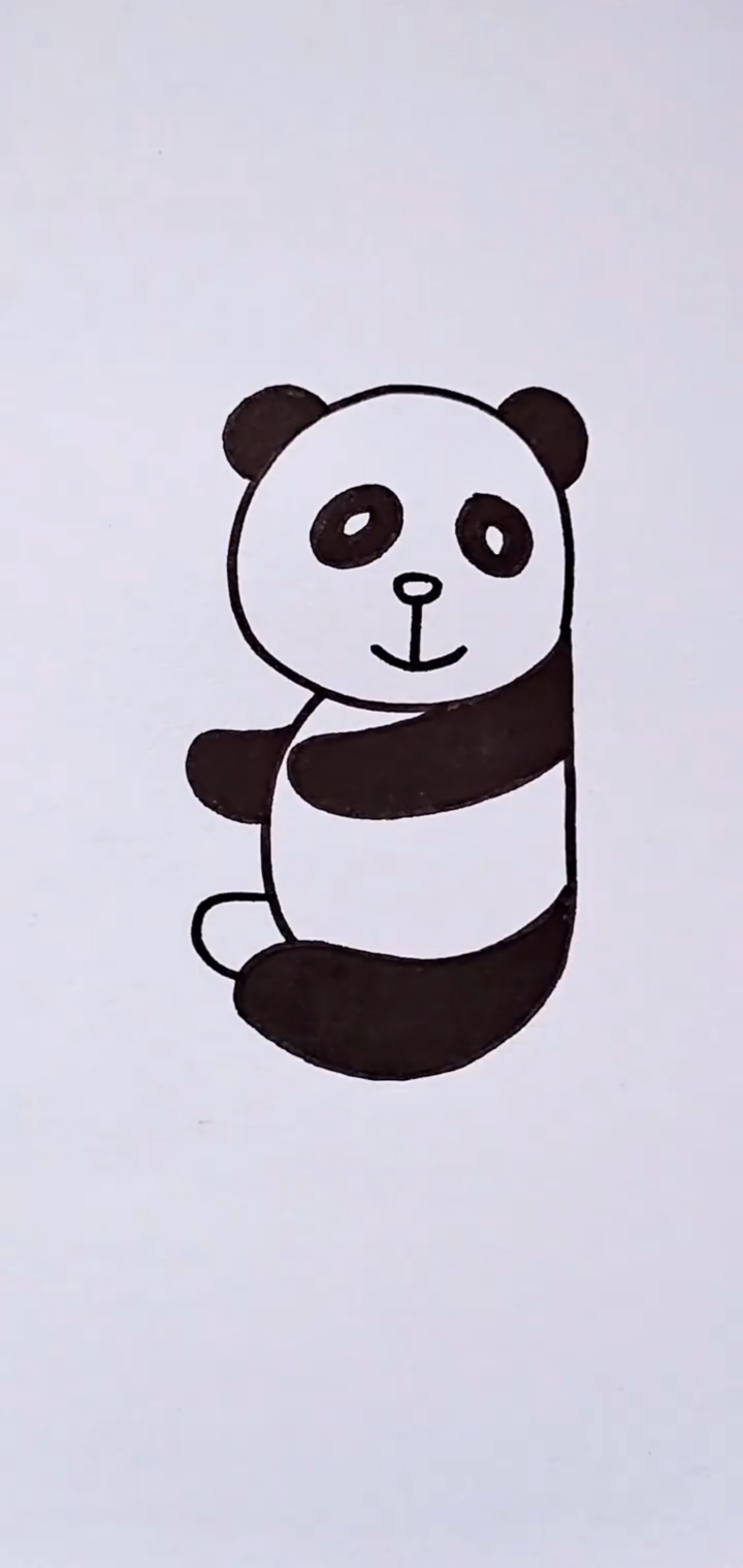 简笔画#用数字9画大熊猫