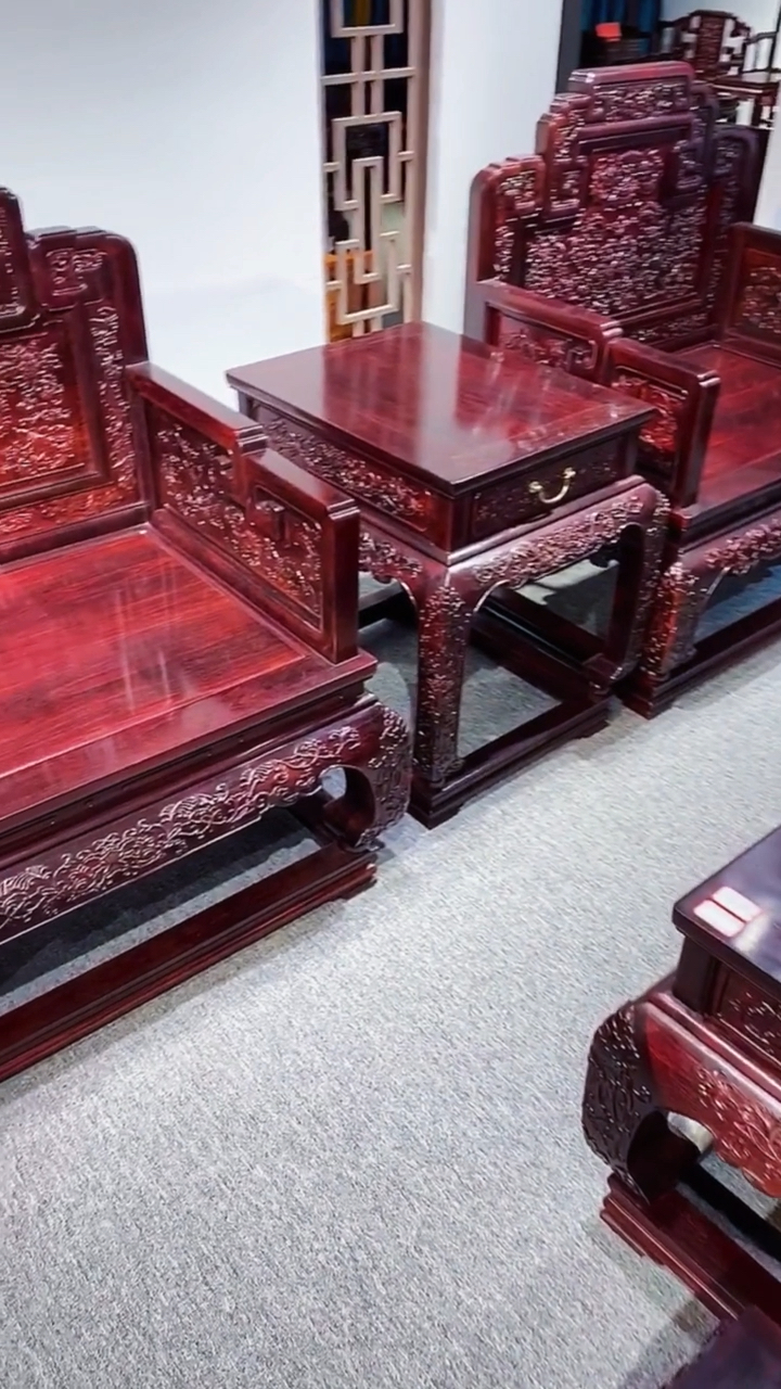 印度小叶紫檀国宾沙发