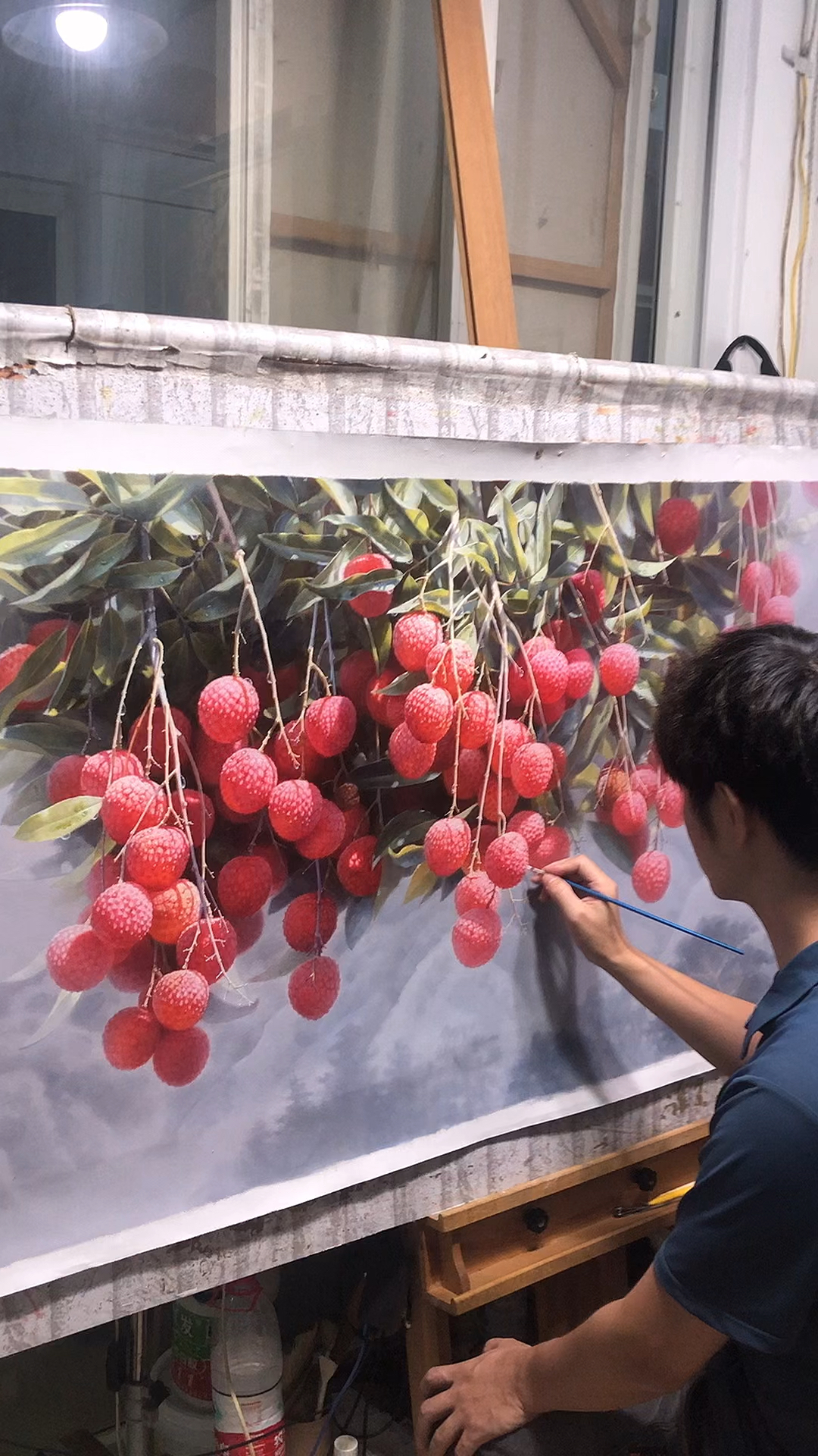 荔枝#红利来,红利满满,油画作品