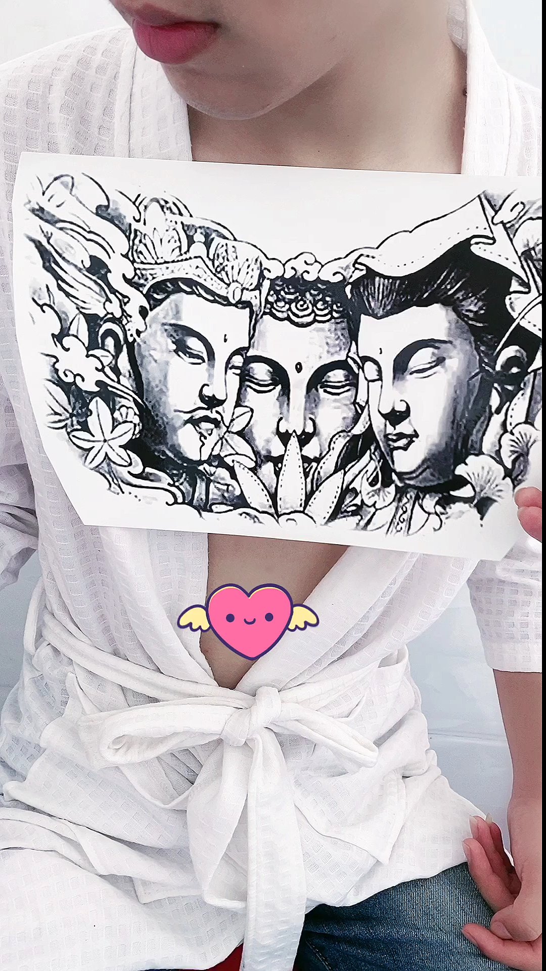 我要上热门#花胸,三面佛