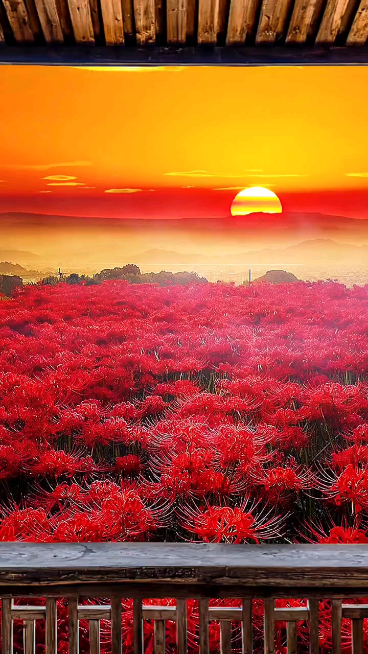 人间仙境#彼岸花开开彼岸,断肠草愁愁断肠;奈何桥前可奈何,三生石前