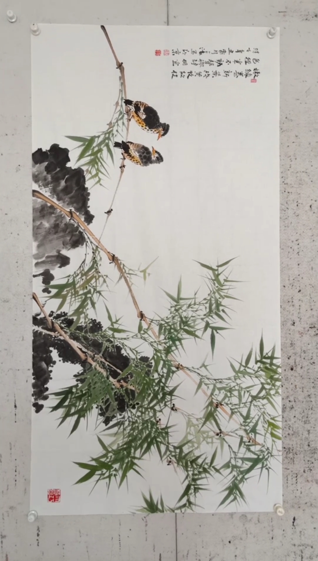 三桐草堂画家王占海#绿竹漂亮!