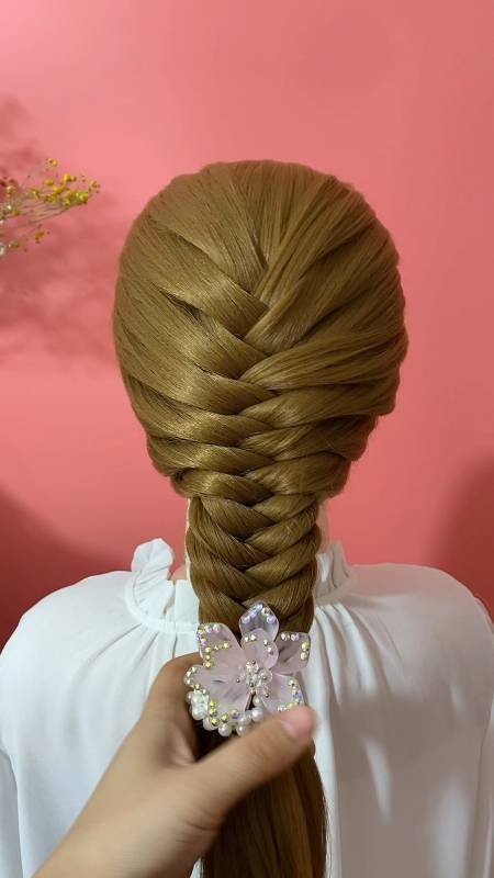 全民最火编发#满头蜈蚣辫慢动作教程