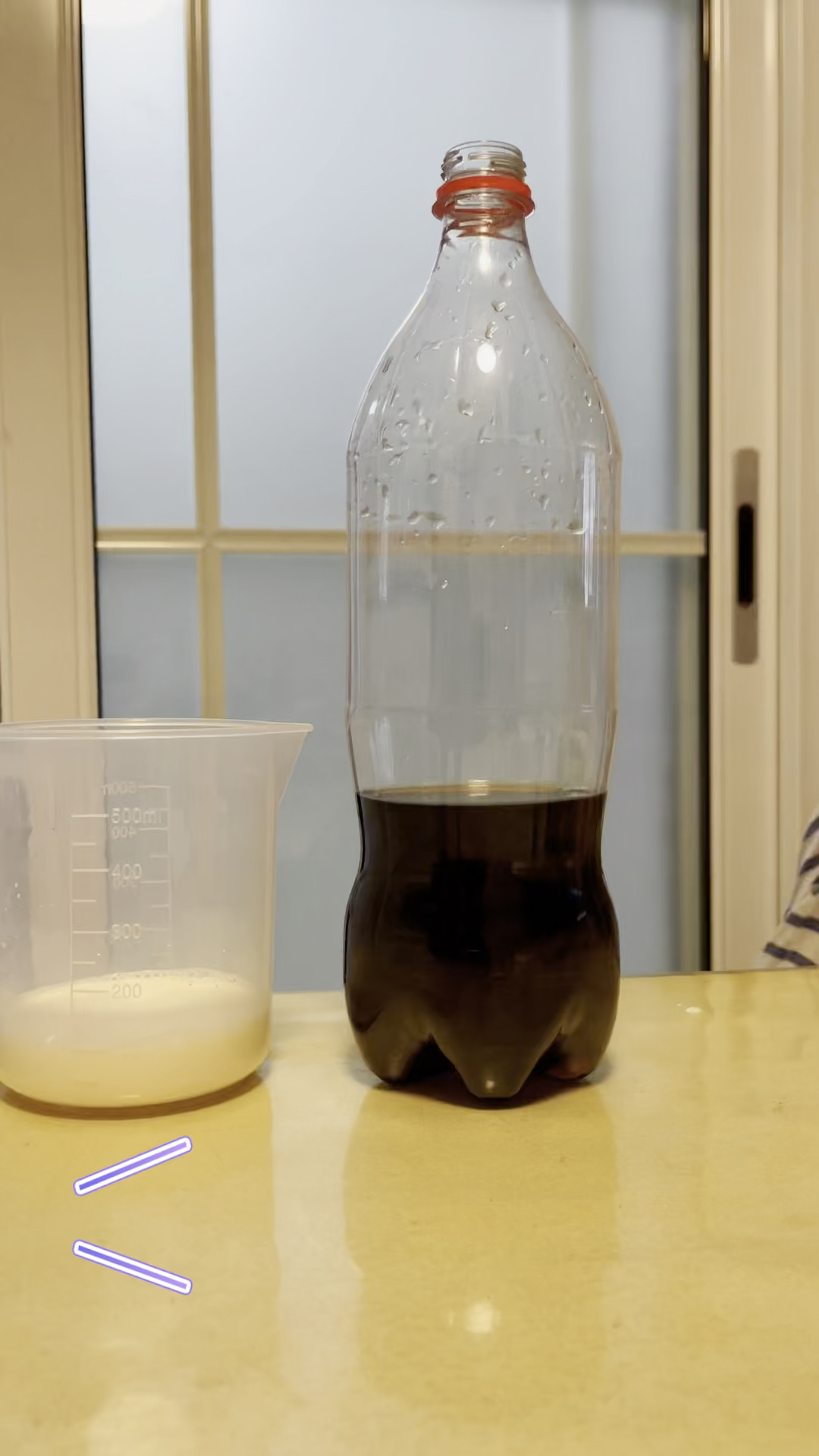 科学小实验可乐被牛奶喝了吗