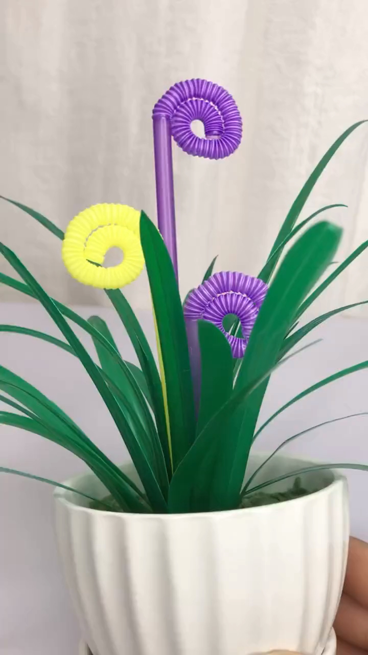 废物利用,创意手工#一次性吸管