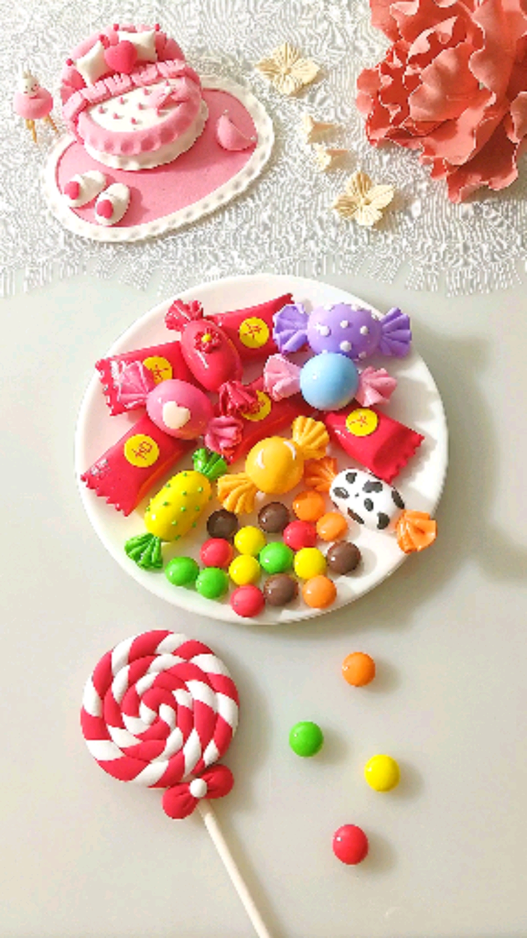 全民最牛手艺人#亲子互动·手工超轻粘土·新年糖果·小朋友的最爱