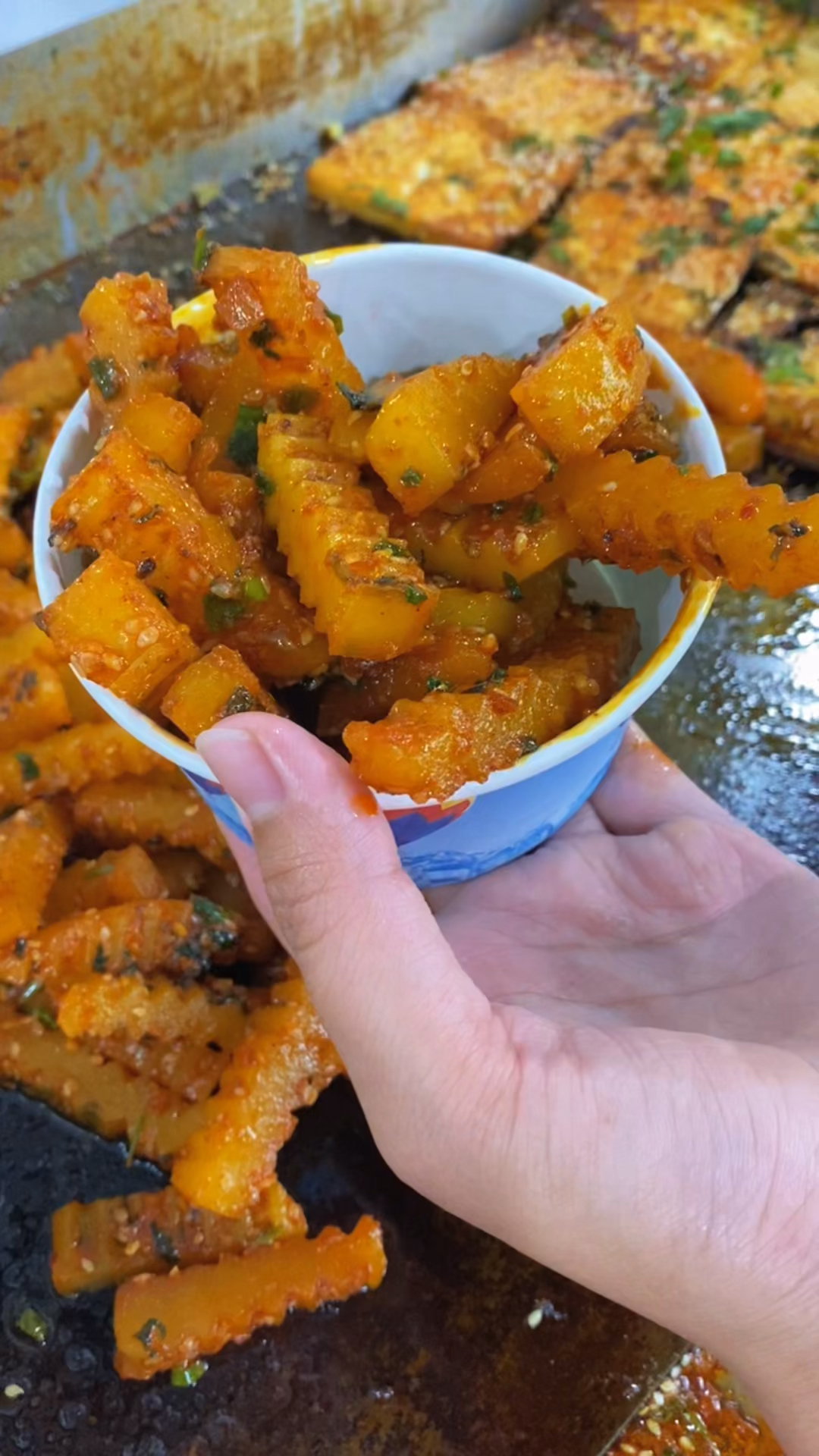 狼牙土豆铁板豆腐