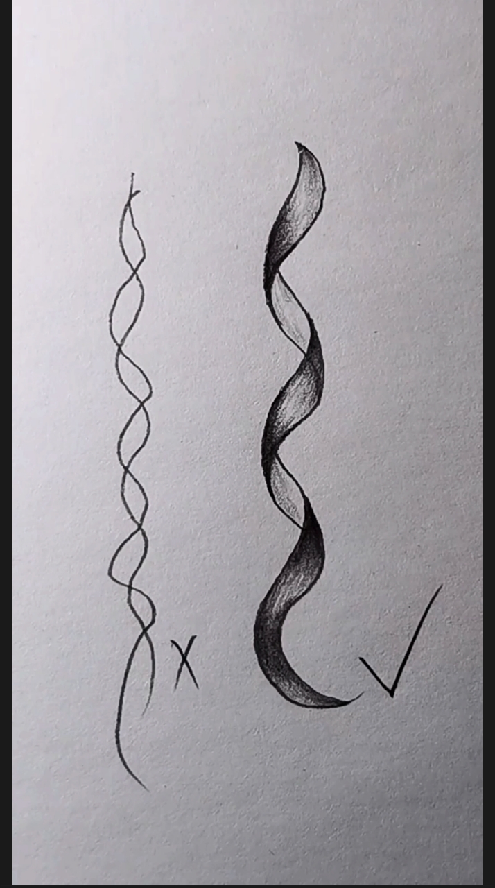 简笔画教你用简单正确的方法画波浪卷