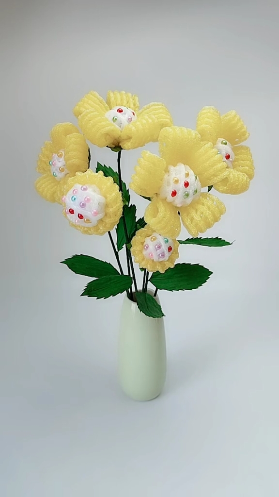 手工制作#水果网做花难道它不香吗?