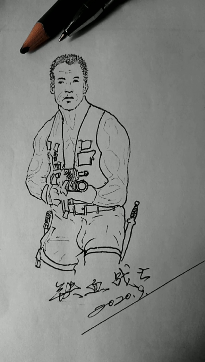 #大瘦金与小人画#铁血战士丛林历险