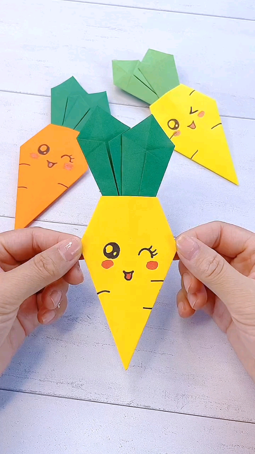 手工制作#你们要的胡萝卜教程来!超简单,幼儿园小朋友也能学会