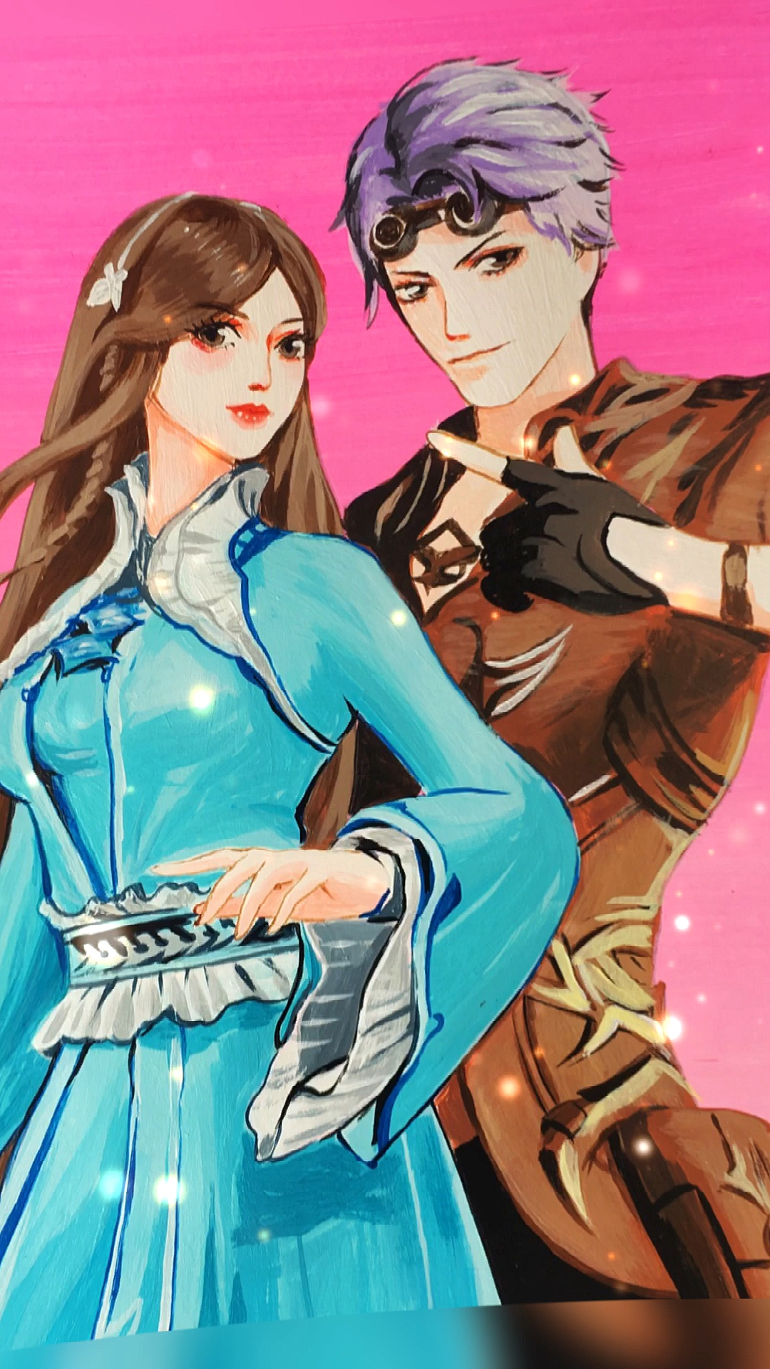 画画原来如此简单#手绘奥斯卡和宁荣荣