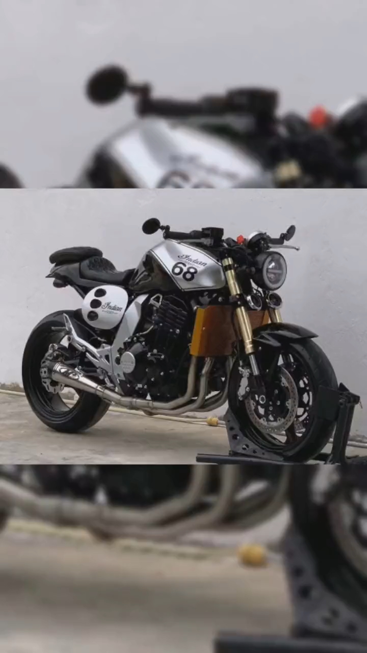 #摩托车机车#川崎z1000大蟒蛇定制复古咖啡机车