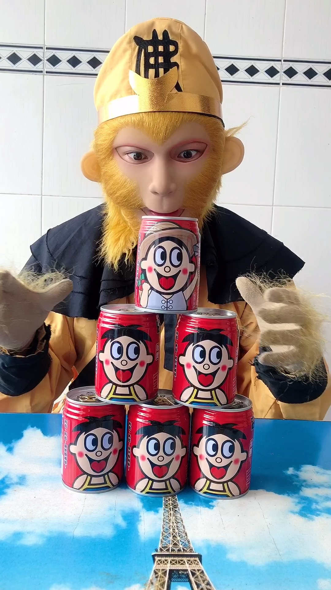 我和春天有个约会#猴哥喝旺仔喝哭了