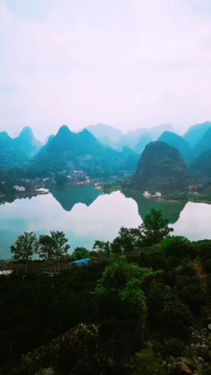 音为有你#音乐视频——《远山含翠水如烟,绿玉妆成山河美》(标题