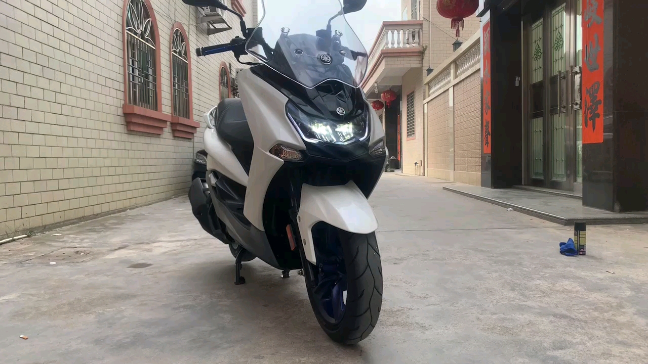 2018年新款三叶雅马哈smax155全车原装原板原漆前后碟刹abs-度小视