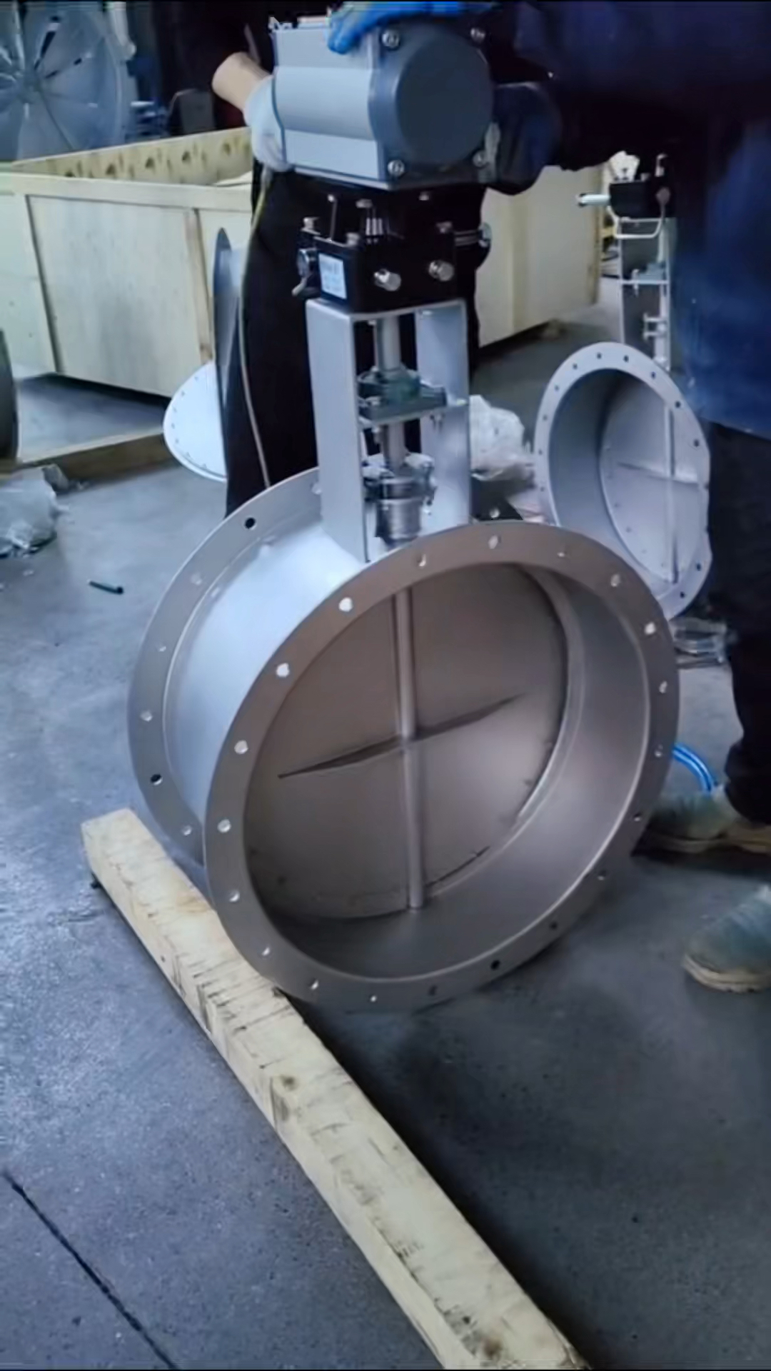 泰州华业管道#气动rto提升阀,平推风阀,0泄露通风阀门,四连杆风阀