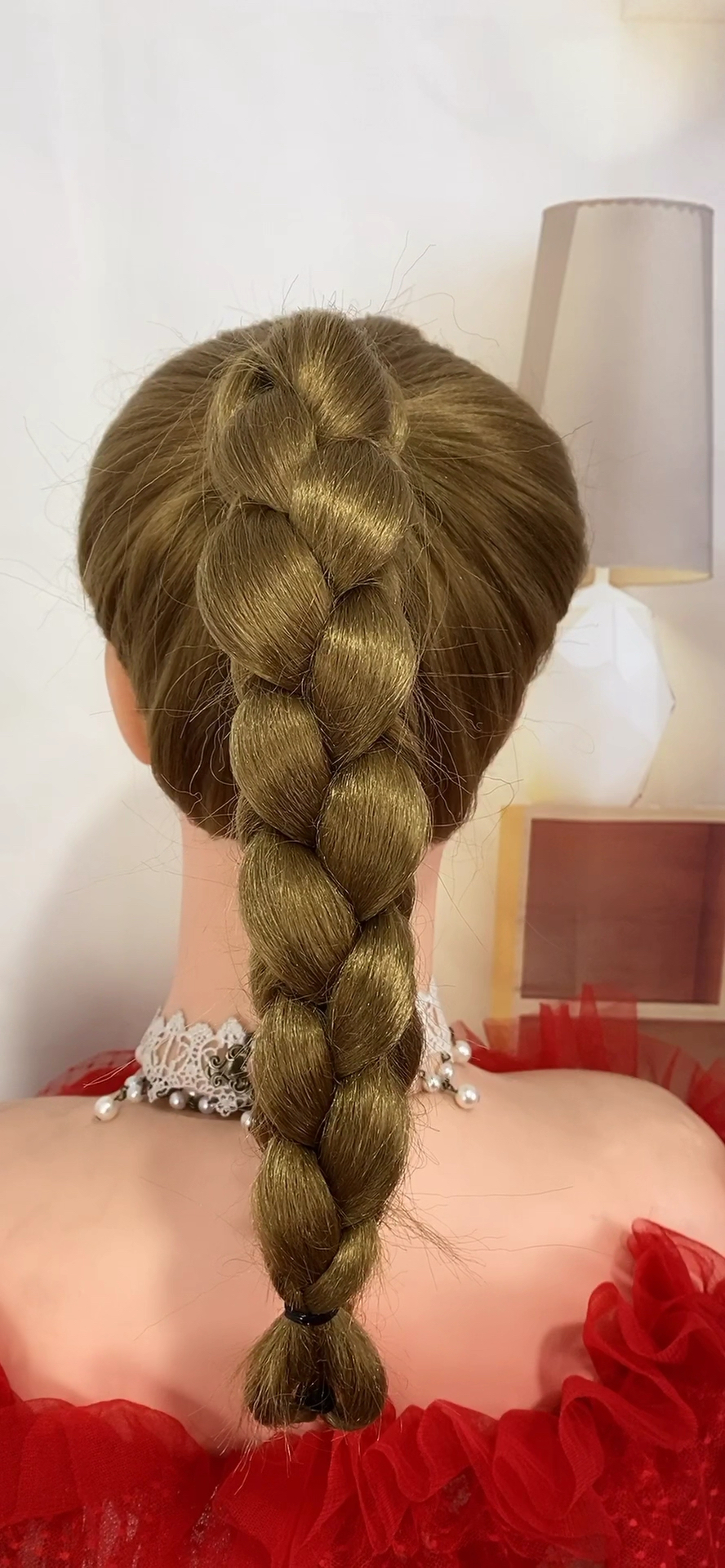 全民最火编发#谢娜同款四股圆辫高马尾教程