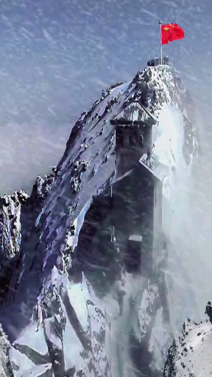 中印边境詹娘舍哨所海拔4620米每年大部分时间处理大雪封山