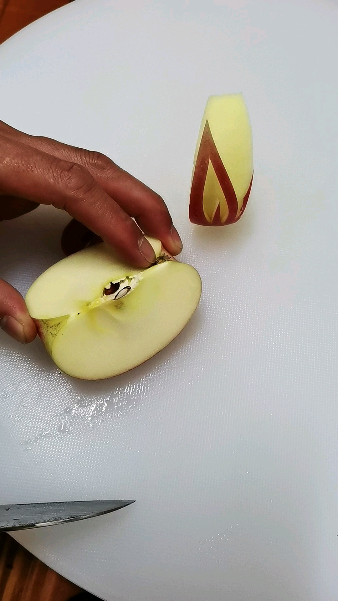 水果拼盘切法苹果图片