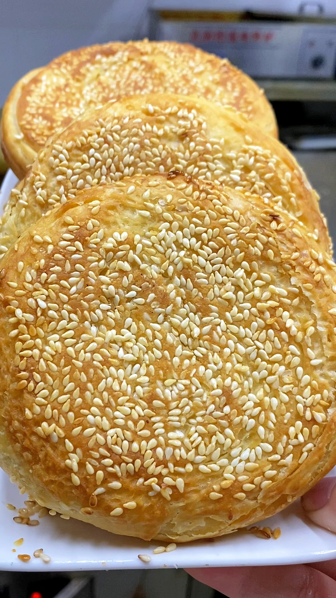 烧饼#香酥掉渣烧饼技术学习那里无保留教学-度小视