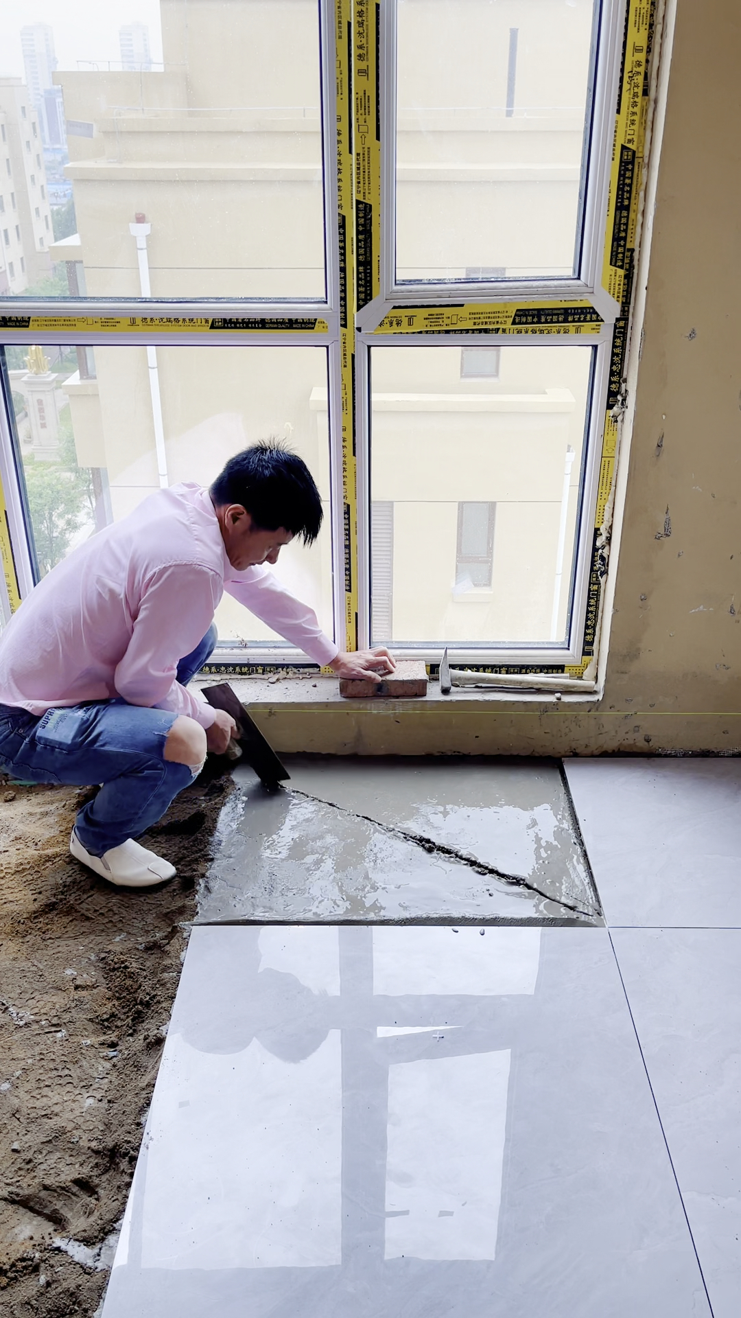 记录生活#瓦工浇浆铺贴不空