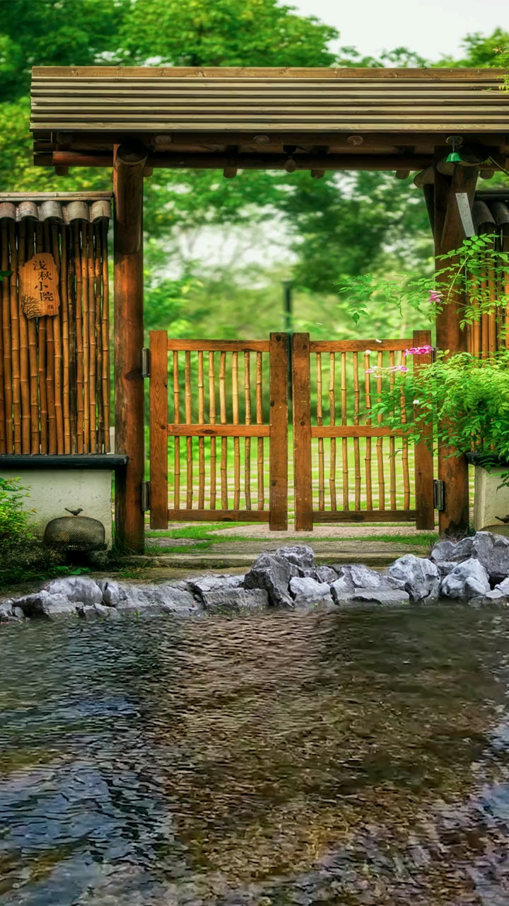 愿你我暮年,有个小院,开门见绿水青山,推窗闻鸟语花香,隐居在此,悠然