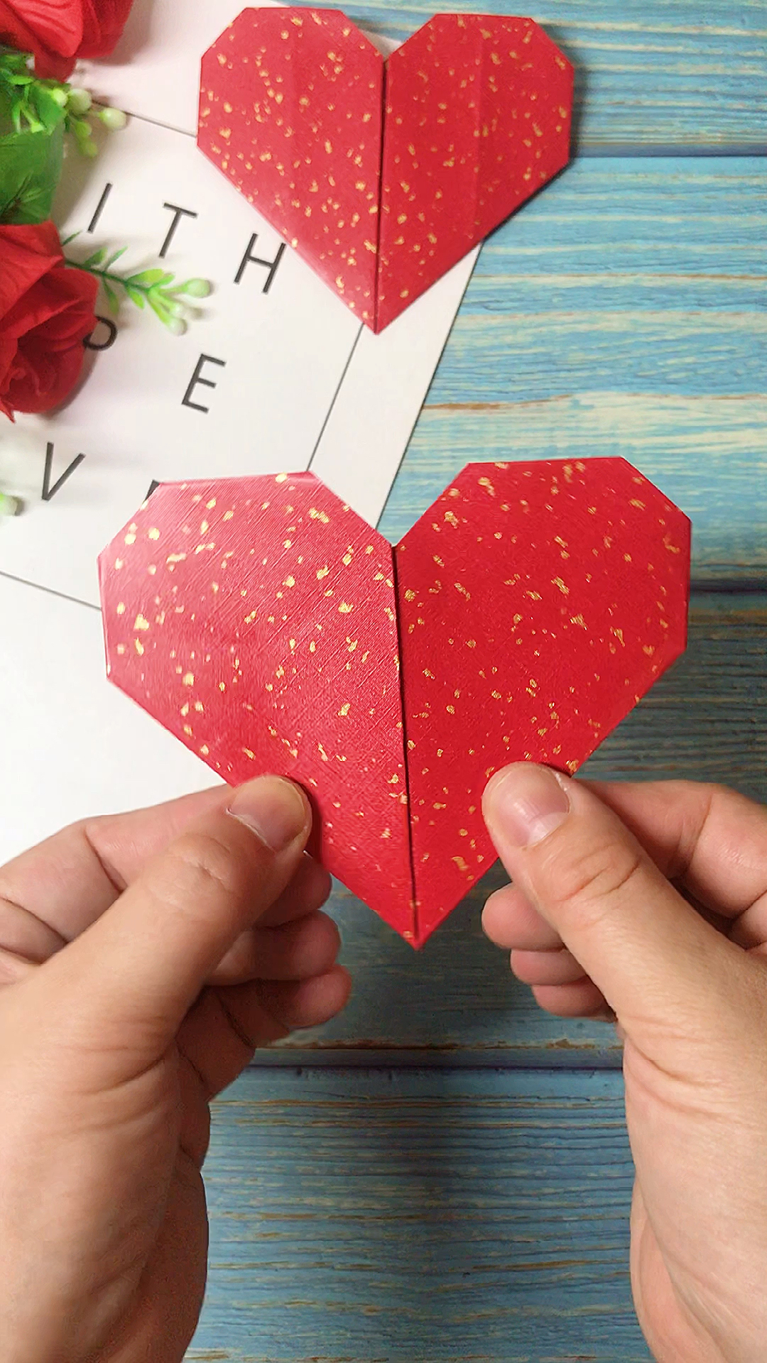 手工折纸#一看就会的折纸爱心